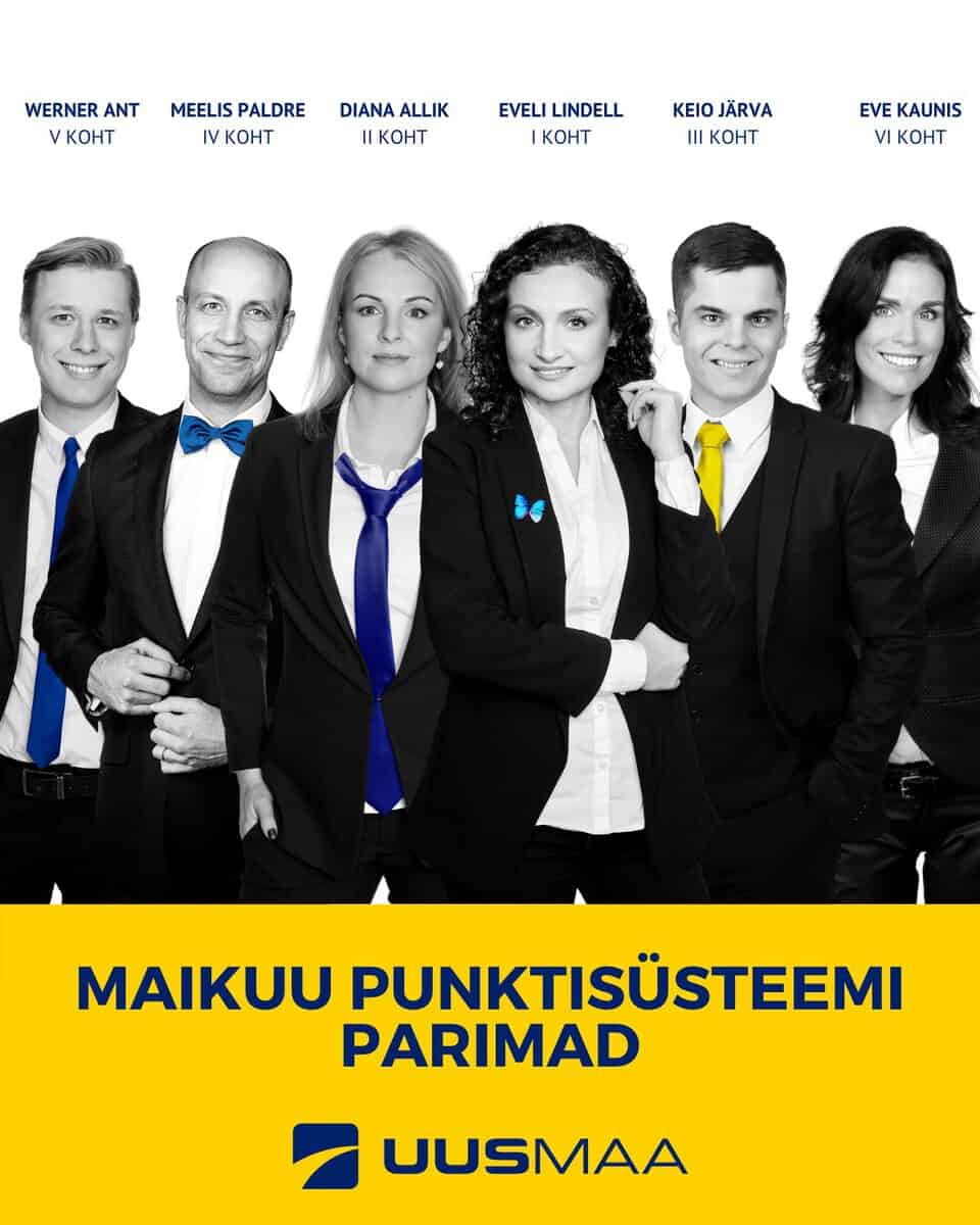 Uus Maa Kinnisvarabüroo maikuu parimad maaklerid